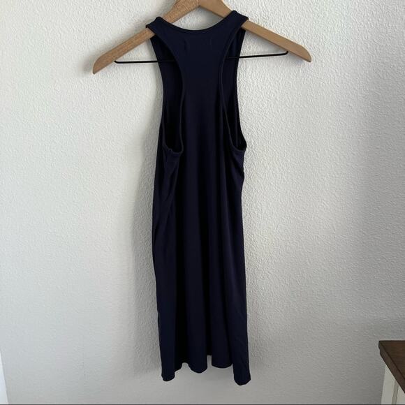 Fighting Eel Navy Blue Stretchy Tank Dress Small - Picture 2 of 9